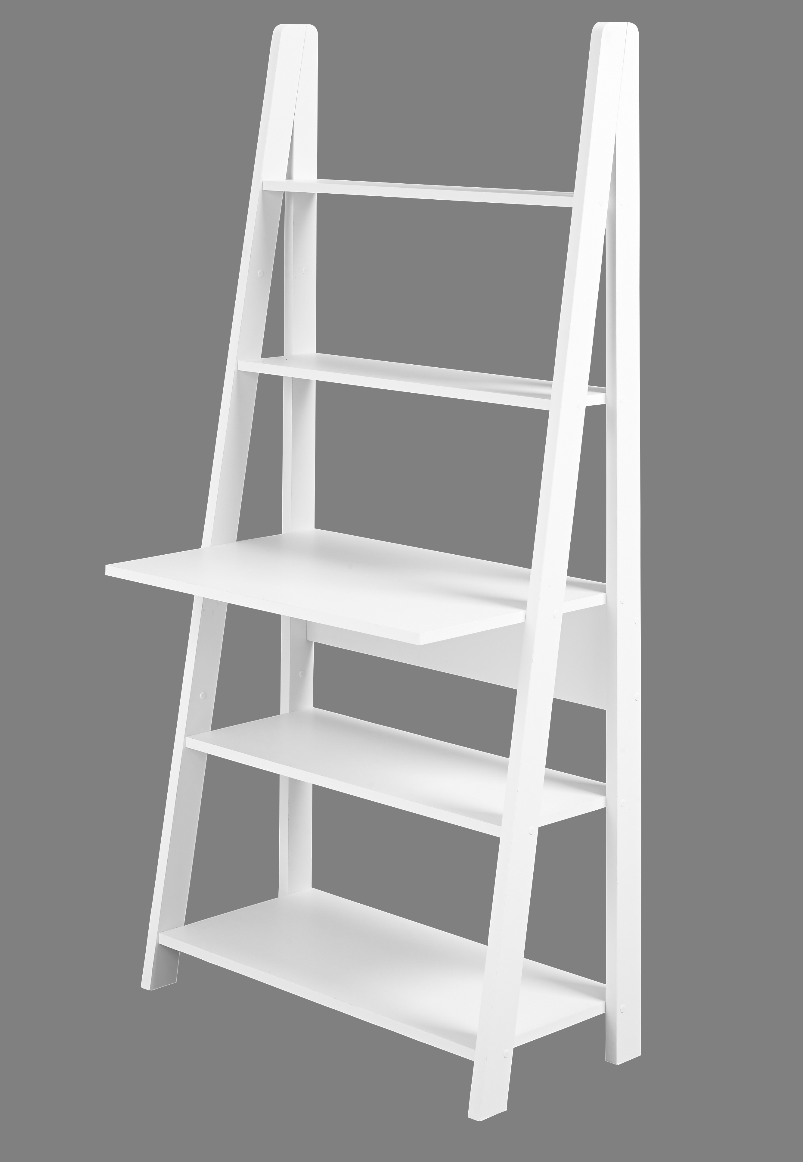 Tiva Shelving Computer Desk White